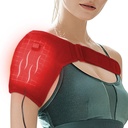 Heather-Heating-Pad-Heated-Wrap - 3 níveis de calor almofada de aquecimento para dor ombro para homens mulheres congelado ombros alívio da dor vermelho