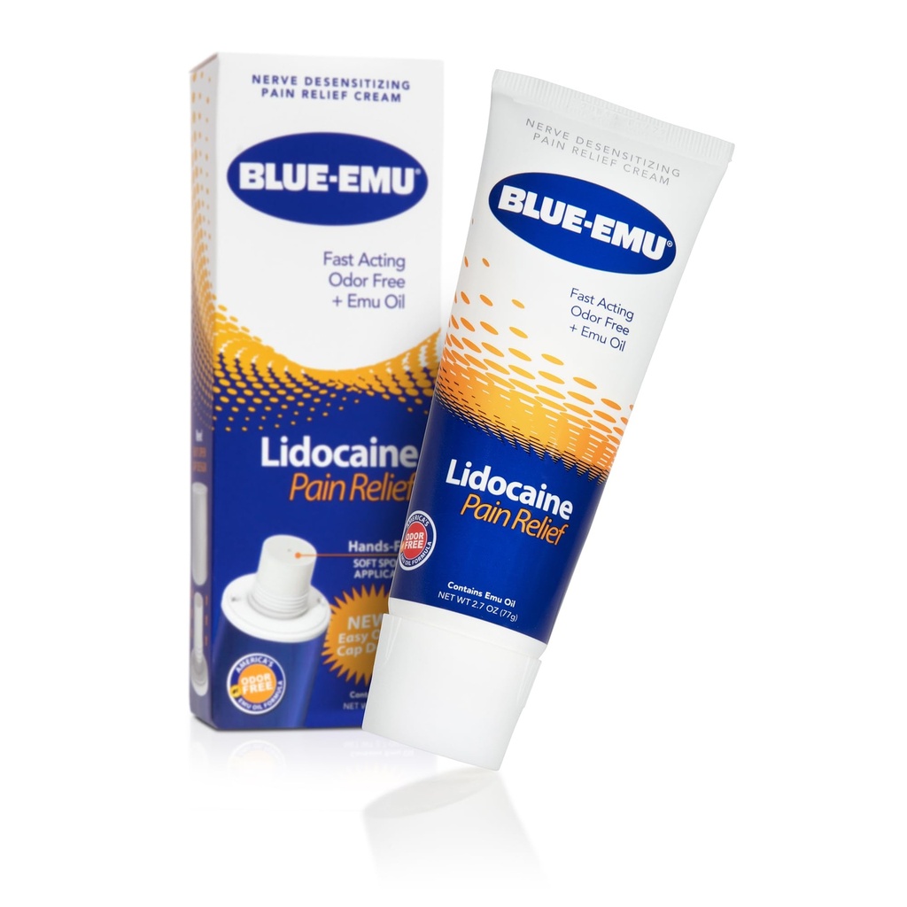 Creme de alívio da dor de lidocaína para alívio rápido, adormecimento, 2,7 Oz, 1 embalagem