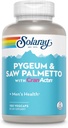 Solaray Pygeum e serra Palmetto com suplemento de cranactina, 180 contagem