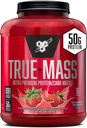 BSN VERDADEIRA-MASSA ganho de peso, massa muscular Gainer proteína pó, Morango Milkshake, 5,82 Libras