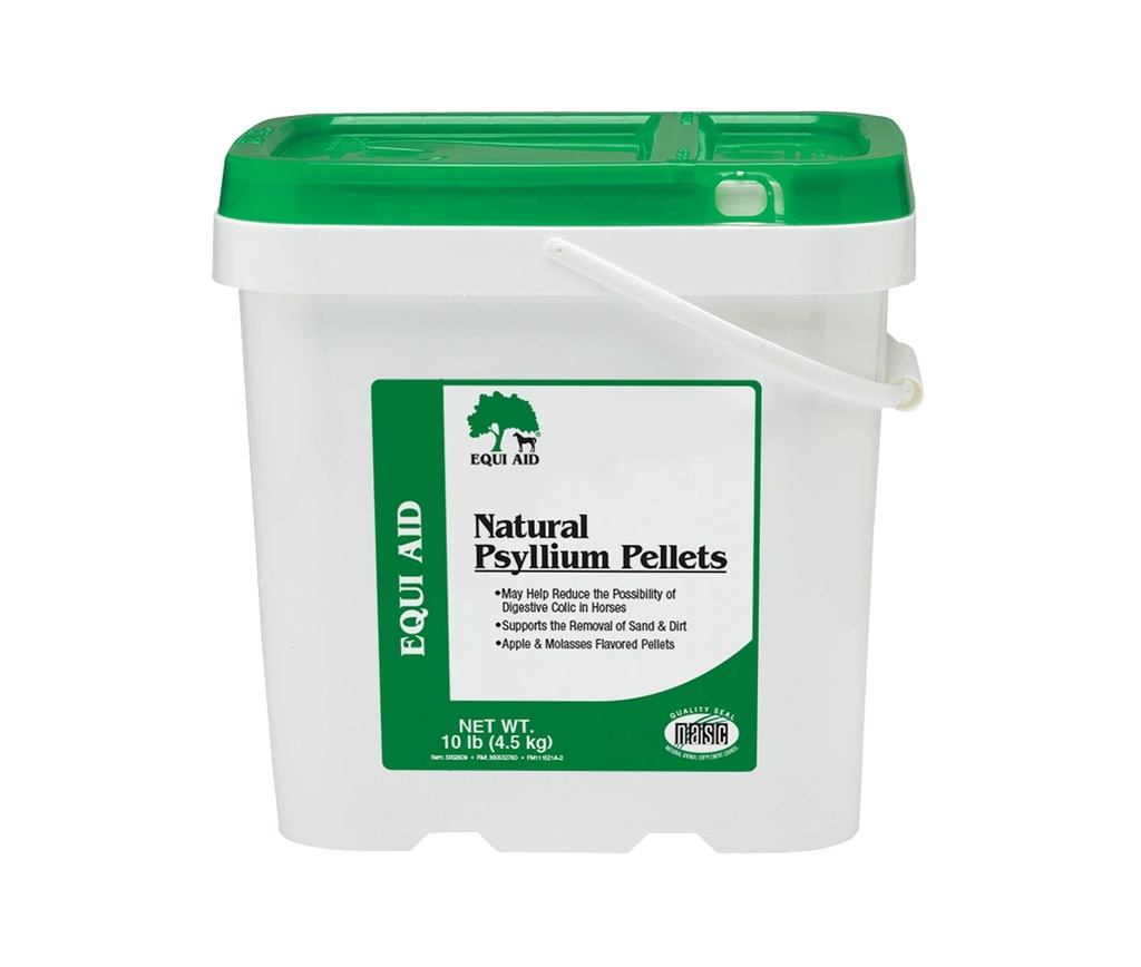 Farnam Equi Ajuda Psyllium Pellets Suplemento Natural Horse, Suporta Remoção de Areia e Sujeira do Colón Ventral, 10 Libras, 32 Scoops
