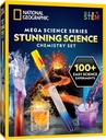 National Geographic Stunning Chemistry Set - Mega Kit de Ciência com 45 Experiências Fácil - Faça um Vulcão e Lance um Rocket, Projetos STEM para Crianças Idades 8-12, Brinquedos de Ciência (Exclusive)