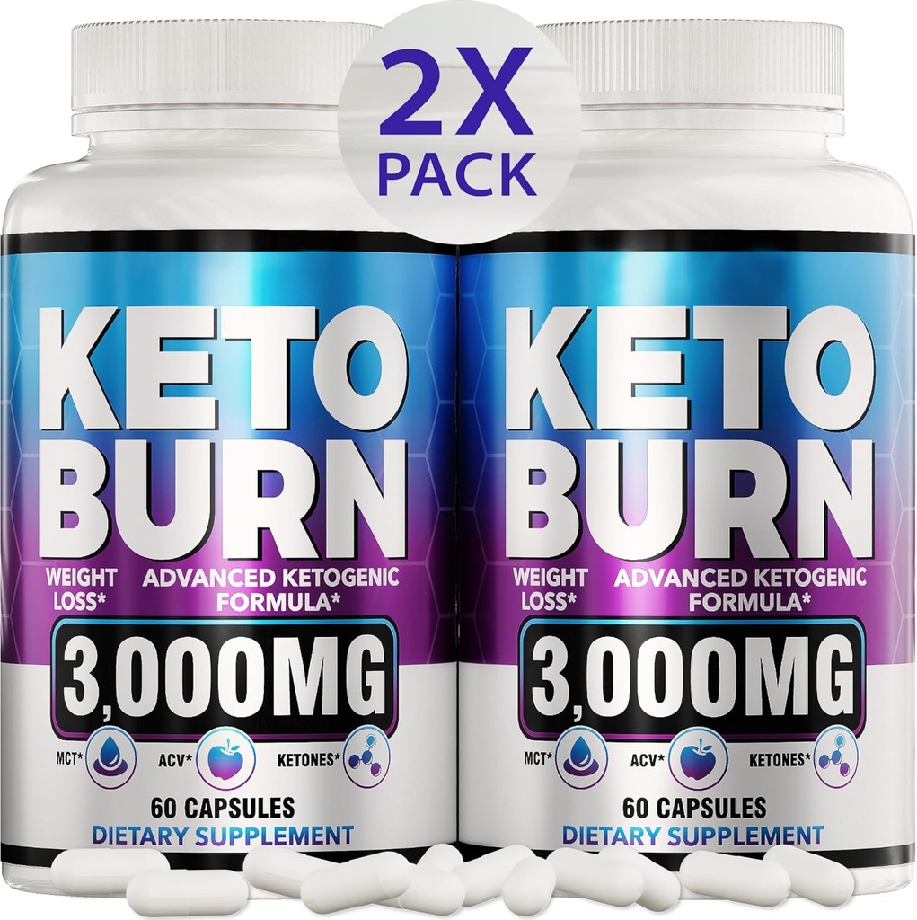 (2 Pack) Pills Keto Diet - Perda de peso avançada - Suplemento Keto para Mulheres e Homens - Apple Cider Vinagre - Keto ACV Gummies Gummy - Made in USA