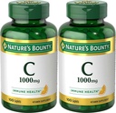 Vitamina C da recompensa da natureza, 1000mg, Suporta Saúde Imune, 100 Caplets (Pacote de 2)