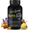 Doctor's Touch Liposomal Glutationa Supplement - Easy-to-Swallow Glutationa Cápsulas para Energia, Apoio ao Cérebro e Saúde da Pele - Pura Absorção Máxima Glutationa Suplemento Liposomal