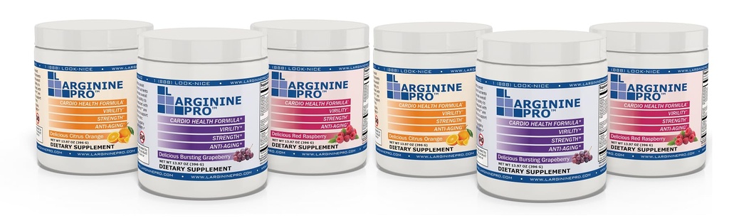 L-ARGININE PRO 5,500mg L-Arginina Plus L-Citrulina 1,100mg Framboesa, laranja e uva em pó mistura Suplemento para aumento da produção de óxido nítrico