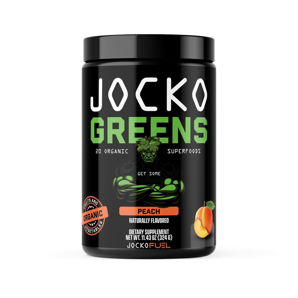 Jocko Combustível Verdes Diários Pó - Verdes Orgânicos Premium Superfood Pó para Gut Saúde, Digestão, Bloating, Suporte Imune com espirulina, chlorela, Enzimas Digestivas, & Probióticos - 30 Servings