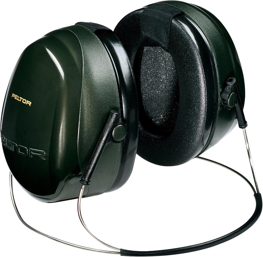 3M - H7B Peltor Optime 101 Behind-the-Head Earmuff, Hear Protection, Ear Protectores, NRR 26 dB Green