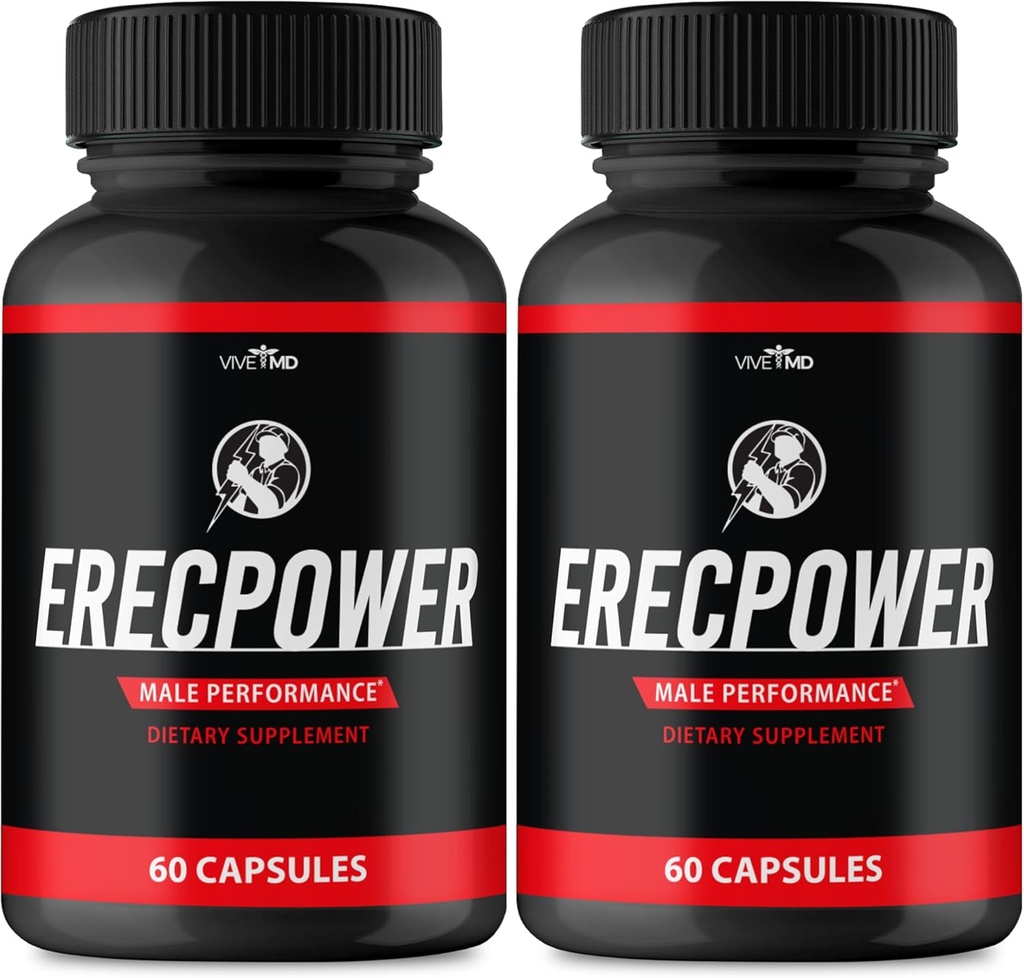 Erecpower para homens Cápsulas - Erecpower Pills Fórmula Avançada - Força Máxima, ErecPower para homens Suplemento Erec Power 60 Cápsulas, Erec Power Vitamina Pills Reviews (2 Pack)