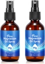 Óleo de Magnésio tópico, Puro Pulverizador de Magnésio para Pés, 100% Puro, Absorção Rápida - Fonte Natural com poderosa mistura de óleos essenciais 2.02 fl oz (2 Fl Oz (Pacote de 2))