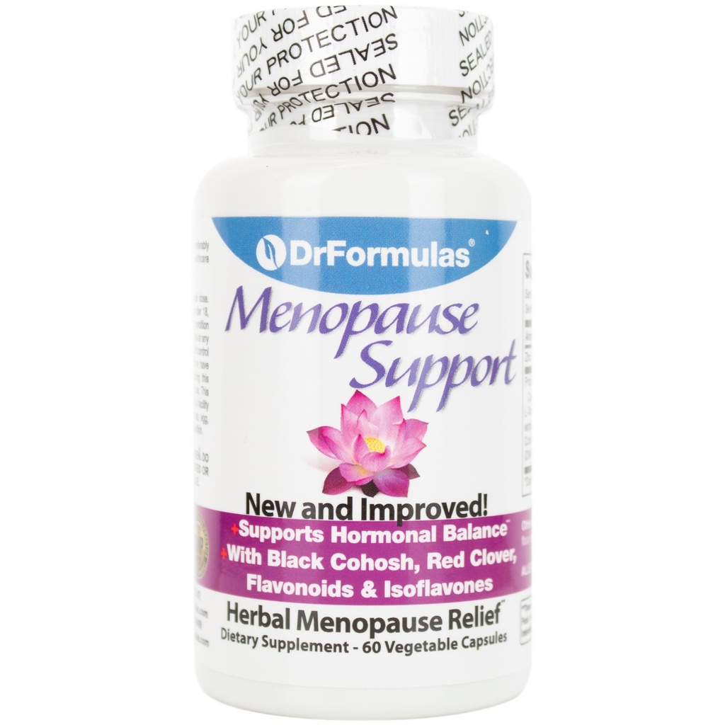 DrFormulas Menopause Supplement for Hot Flashes, Night Sweats Relief, and Support with DIM, Black Cohosh, Dong Quai (60 Cápsulas Vegetarianas)