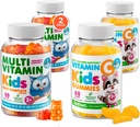 DR. MORITZ Par Vitamina Essencial - Conjunto de chicletes multivitamínicos para crianças (60 Count, 2 Pack) com vitamina C (60 Count 2 Pack)