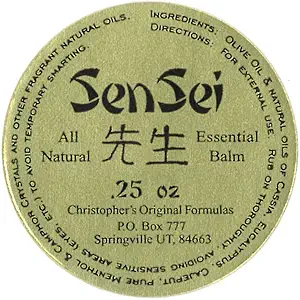Christopher's Original Formulas Pomada Menthol Rub .25 oz
