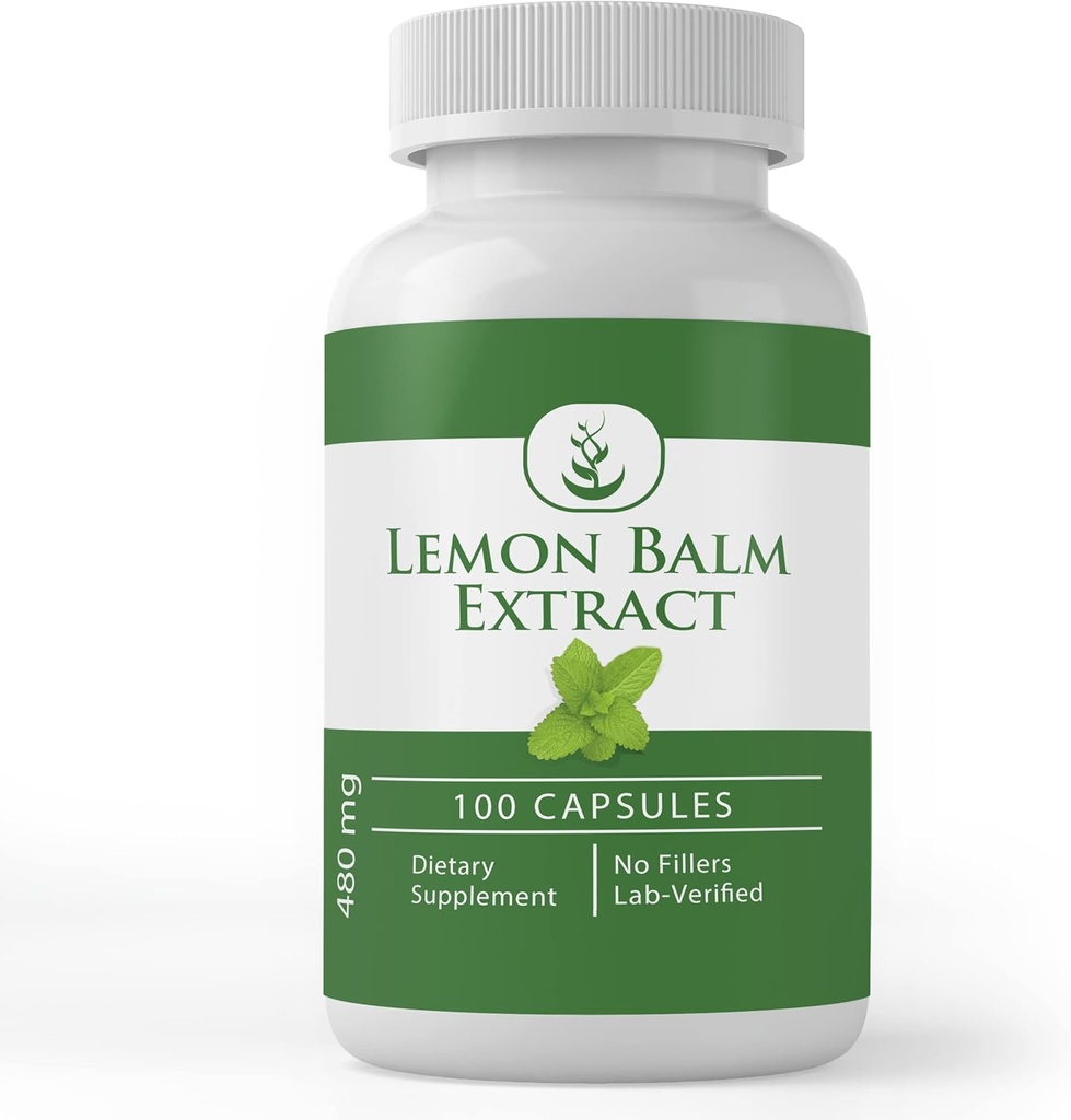 Puro original ingredientes Limão Balm Extract (100 cápsulas) sempre puro, sem aditivos ou enchimentos
