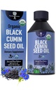 Orgânico Black Cumin Seed Oil-USDA-Fold Pressionado – até 6X mais forte Thymoquinone- Puro Nigella Sativa Cumin Seeds - Suplemento Premium para suporte imunológico, antioxidante, calmante, pele e cabelo (8.5 onças)