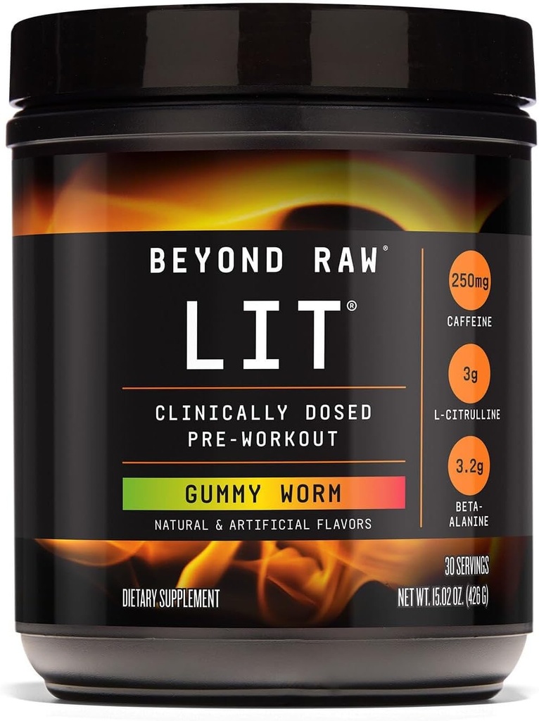 Além do LIT bruto pré-treino - Gummy Worm (Serviços)