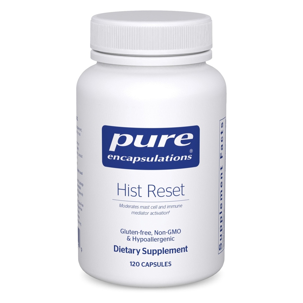 Hist Reset de Encapsulamentos puros Suporte para Saúde Nasal e Respiratória* 120 Cápsulas