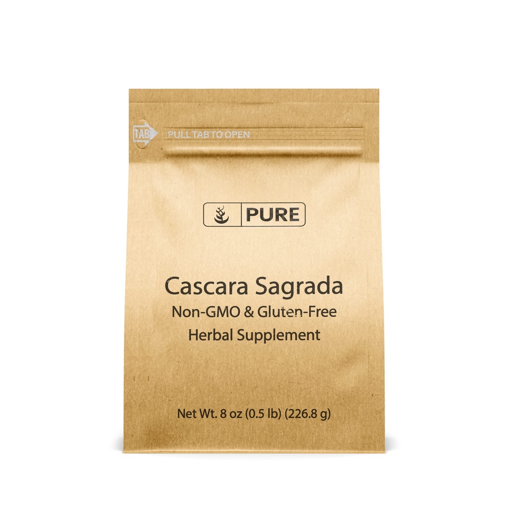 Ingredientes originais puros Cascara Sagrada (8 onças) Não-GMO e sem glúten, Glicosídeos
