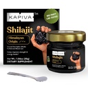 Kapiva 100% Puro Himalayan Shilajit Resin (30gm), alta potência para homens e mulheres 120 serviços de 250mg 80+ Trace Minerals, até 70% Ácido Fulvico
