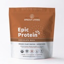Sprout Viver proteína épica, Proteínas baseadas em plantas & Superalimentos Pó, Chocolate Maca Pó       .