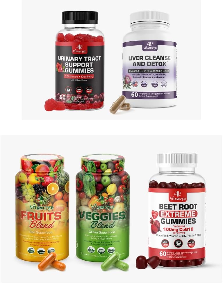 Conjunto completo de bem-estar: Elevar sua saúde com quatro suplementos essenciais