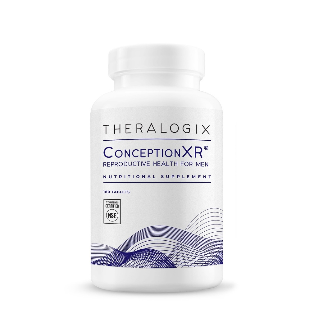 Theralogix ConceptionXR Saúde reprodutiva para homens, Preconception Vitaminas masculinas para apoio à fertilidade, Suplementos de fertilidade masculina para a saúde do esperma, NSF certificado - 180 Tabs (90-dia de fornecimento), Unflavor