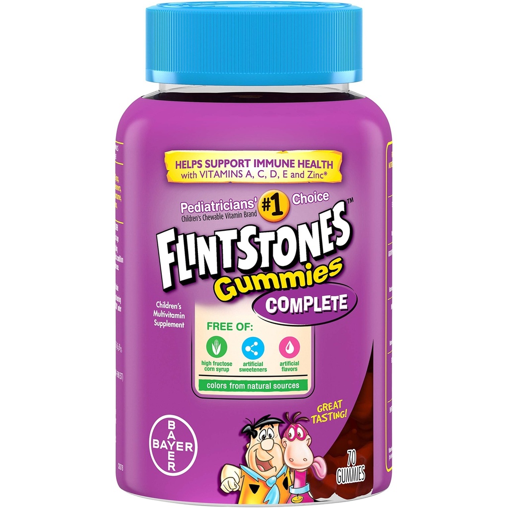 Flintstones Gummies Multivitamínicos Completos de Crianças, 70 Conde
