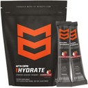 MTN OPS HYDRATE Electrolytes Powder Drink Mix, 20 Pacotes de Eletrolíticos On-The-Go com mais de 1000mg de Eletrolytes por serviço, coco de morango