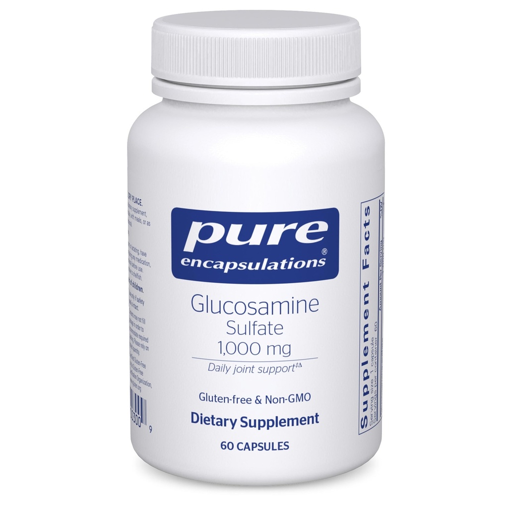 Encapsulamentos Puros Sulfato de Glucosamina 1.000 mg .. Suplemento para Apoio e Mobilidade Conjuntas, Saúde da Cartilagem e Tecido Conectivo* ..60 Cápsulas