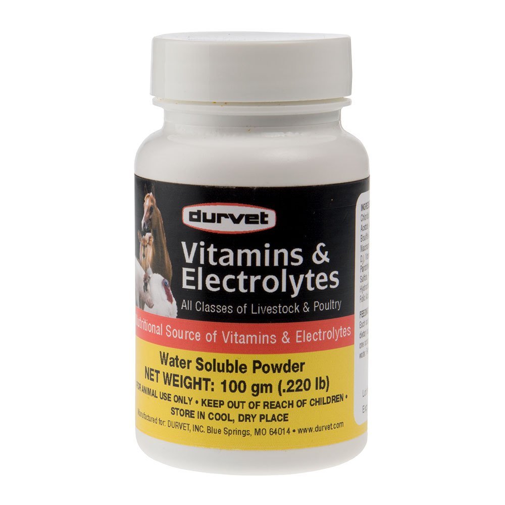 Durvet 698468 Vitaminas e Eletrolitos para Pecuária e Aves 100G