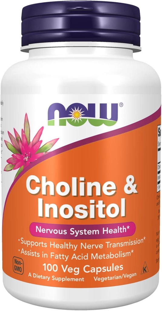 Colina & Inositol, 500 mg, 100 Caps by Now Foods (Pacote de 6)