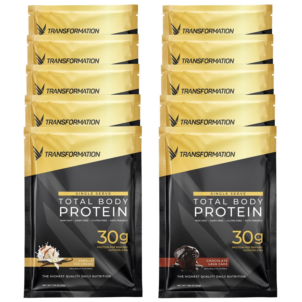 Transformation Protein Super Misturar Ovo Branco, Colágeno Peptídeos, e Proteína de Plantas 15 bilhões de UFC Probióticos