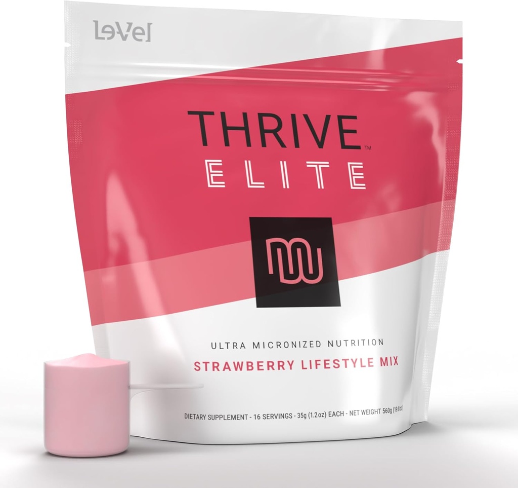Streve Elite Protein Shake (Agitar sem glúten, mistura de proteínas com BCAAs, probióticos e enzimas) 16 Serve - Scoop Serve, morango