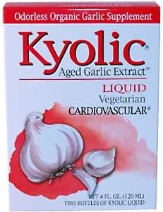 Wakunaga - Kyolic, extrato de alho envelhecido, cardiovascular, líquido, 2 frascos, 2 fl oz (120 ml) Cada