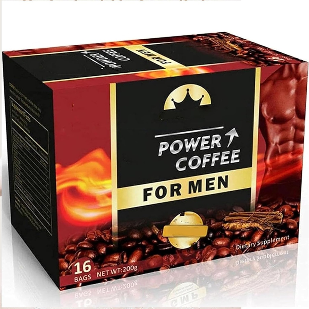 Poder café para homens-africanos pó de café para o homem, o segredo para homens fortes (1 caixa)