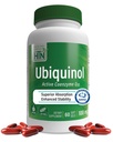 Saúde Thru Nutrition Ubiquinol 100mg 60 Softgels como Kaneka QH Reduced CoQ-10 - Stabilized - 3o Partido Testado □ Maior biodisponibilidade □ Cardiovascular & Mitocondria Function Support