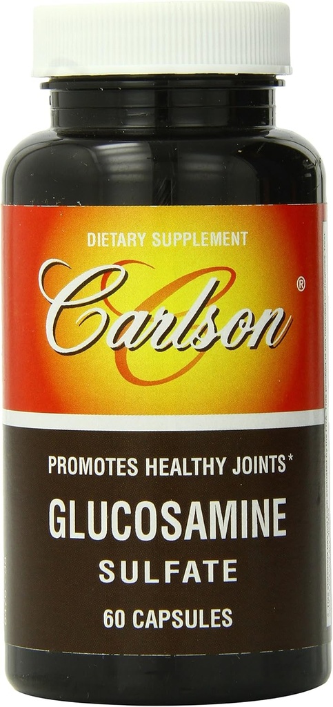 Carlson Labs Sulfato de glucosamina, 750mg, 60 Cápsulas