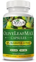 Extrato de Folha de OliveLeafMAX (40% Oleuroepin) + Folha de Olive Organic Powder + Sem preenchimentos + 60 Cápsulas Vegetarianas + Originadas de Espanha e Fabricadas nos EUA no GMP Facility
