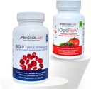 Balance & Fluxo Duo de Bricker Labs: Fluxo de Sangue e Sustentação de Açúcar: Grande V Triplo Força Sulfato de Vanadyl e Suplemento de Fluxo de Sangue OptiFlow