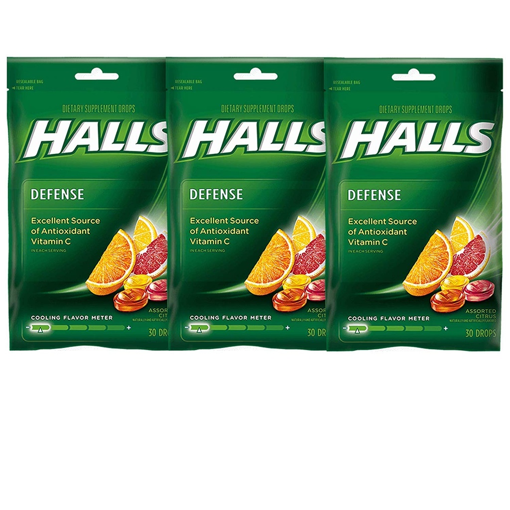 Salões Defesa Vitamina C gotas Citrinos variados - 30 quilates, pacote de 3