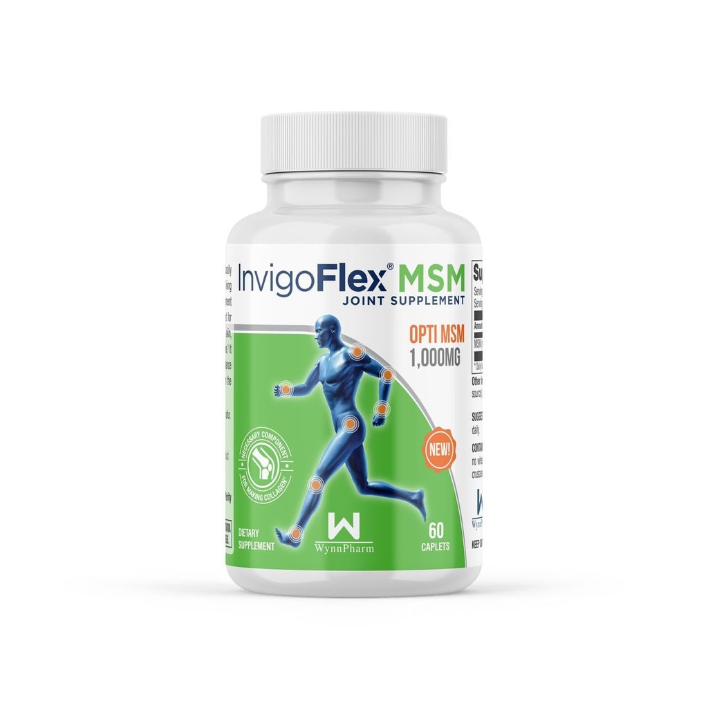 INVIGOFLEX MSM - Metilsulfonilmetano (MSM) (60 caplets)