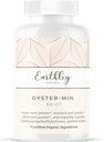 Earthley Wellness, Oyster-Min Cápsulas, Zinco Natural e Suplemento Mineral, Promove energia e humor, rico em antioxidantes e aminoácidos, 100% puro e biodisponível (60 Cápsulas)