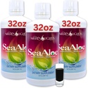 Líquidos da Natureza Aloe Vera Juice Oceanic Elixir - Mistura Botânica Proprietária para Tiróide, Digestão e Suporte Imune, 32 onças (Pacote de 3)