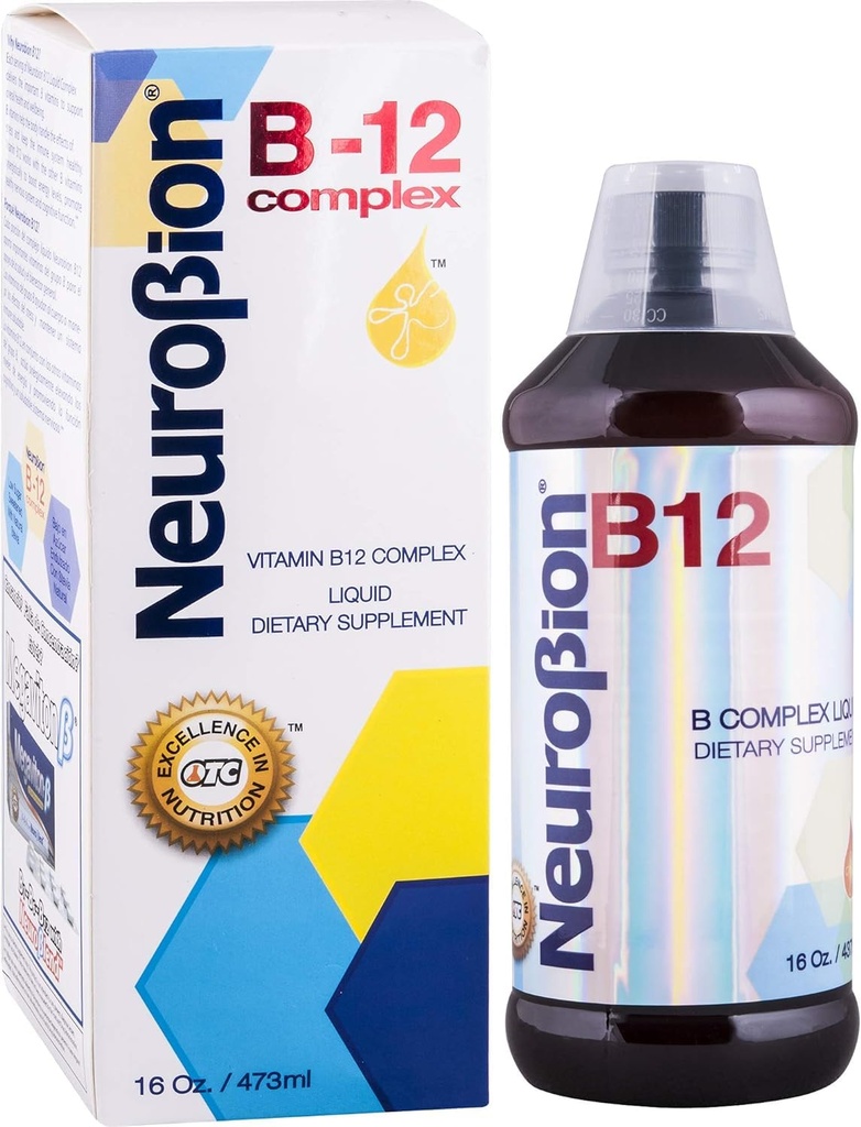 Neurobion Vitamina B12 Complexo 16 Oz líquido sabor Citrus