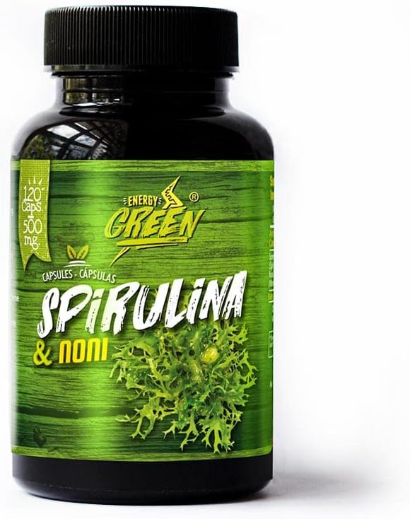 ANDES SAUDÁVEL · SUSTENTÁVEL · espirulina justa e cápsulas Noni - Alimentos com alto conteúdo nutricional e aumenta a resistência - 120 comprimidos - Vegan Cápsulas - Não OGM - Gluten Free