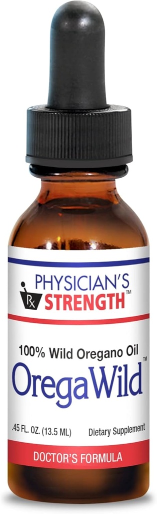 Força médica OregaWild - 13,5 mL - 100% óleo de orégano selvagem - 216 Servings