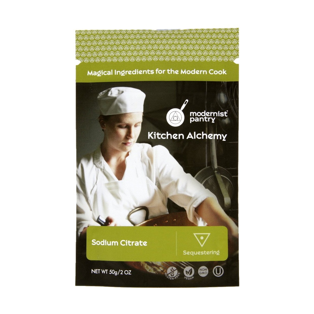Citrato de Sódio Puro - Não-GMO Gluten-Free Vegan OU Kosher Certified (Gastronomia molecular) - 50g/2oz