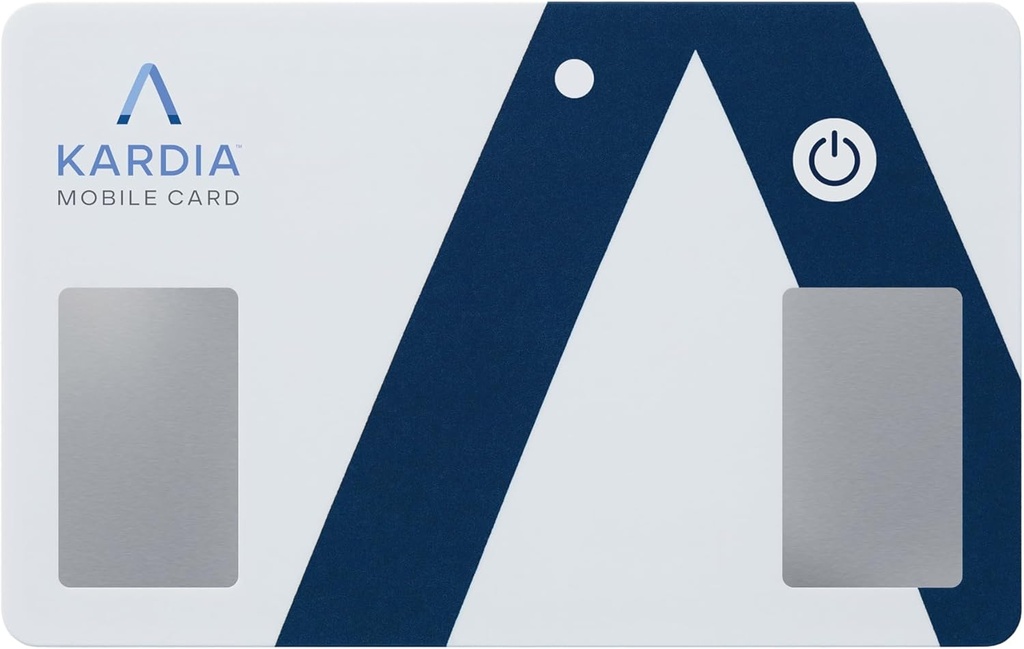 Dispositivo de ECG pessoal com Carteira de Carteira AliveCor KardiaMobile - Grave ECGs de única direção em andamento e detecte batimentos cardíacos irregulares