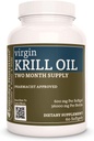 Óleo Virgin Krill Nutrition da Remedy (Ómega-3 ácidos gordos: EPA & DHA) 600 mg, 60 suplementos dietéticos Softgels