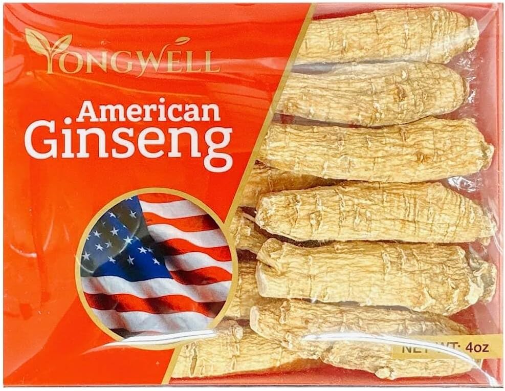Mão selecionada um grau americano Ginseng raiz grande curto (4 Oz. Box)